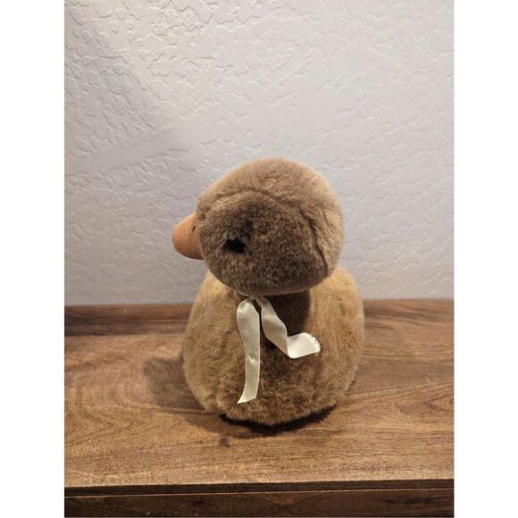 Vtg Applause Daphne Duck Duckling Realistic Plush 11" Brown Stuffed Animal 1987 - Picture 5 of 6